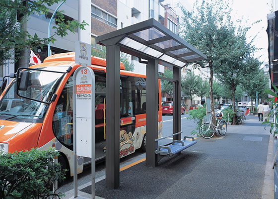 渋谷区コミュニティバス恵比寿区民施設バス停2
