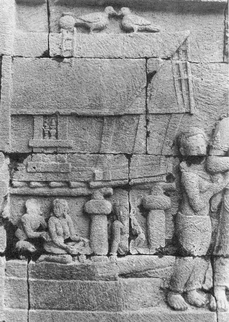 ボロブドール寺院のレリーフの写真