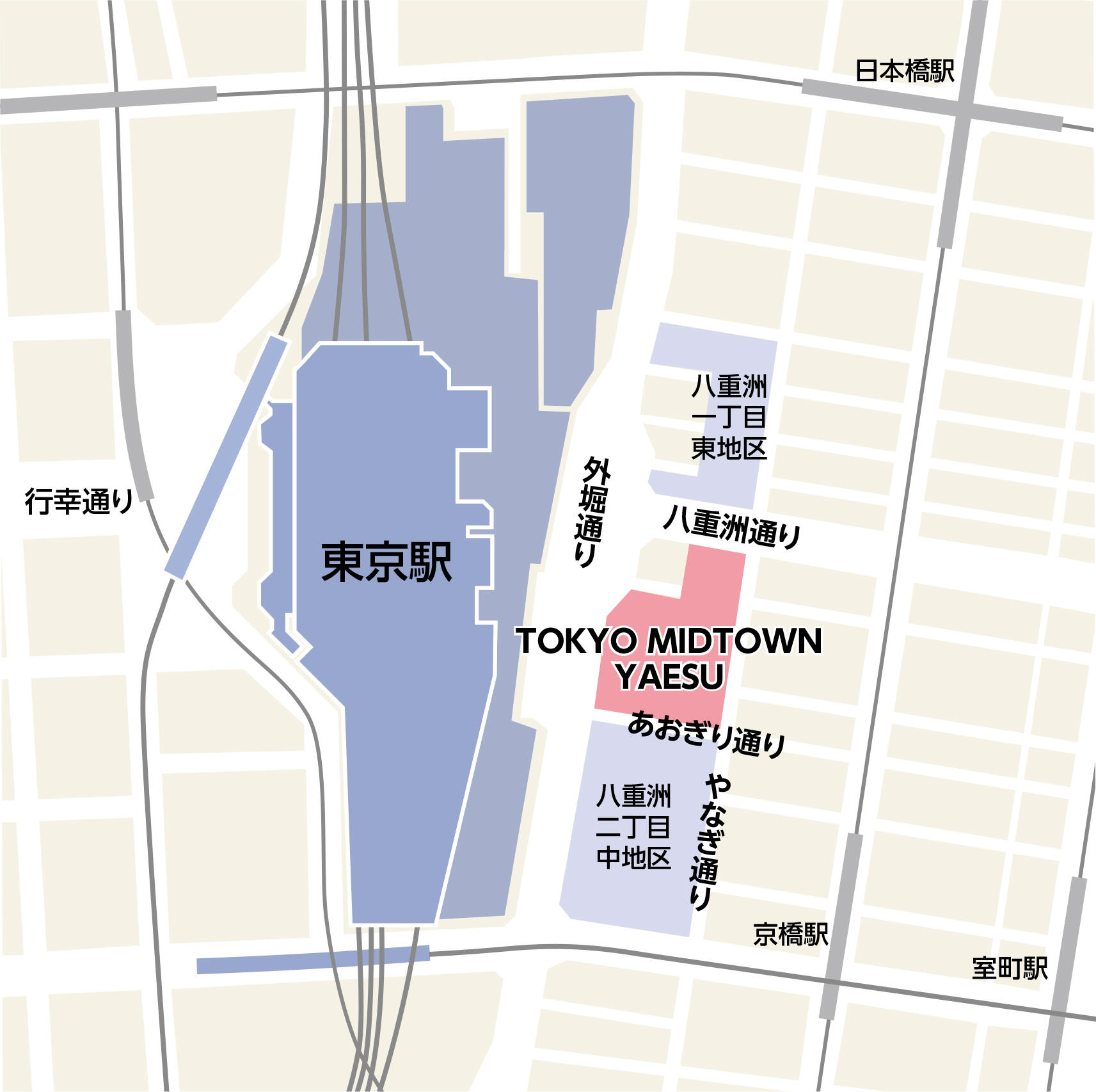 東京ミッドタウン八重洲 地図